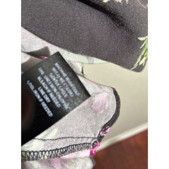 Torrid Camisole Womens 16 Smocked Floral Print Empire Waist Camisole gray Size 2 - Picture 6 of 9